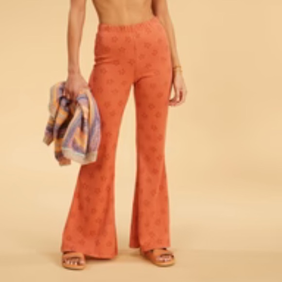 Billabong Pants - Billabong x The Salty Blonde Salty Blonde Flared Flowers Flared Pants